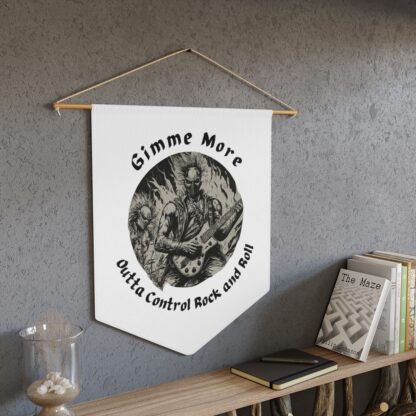 Gimme More Outta Control Rock And Roll Wall Hanging